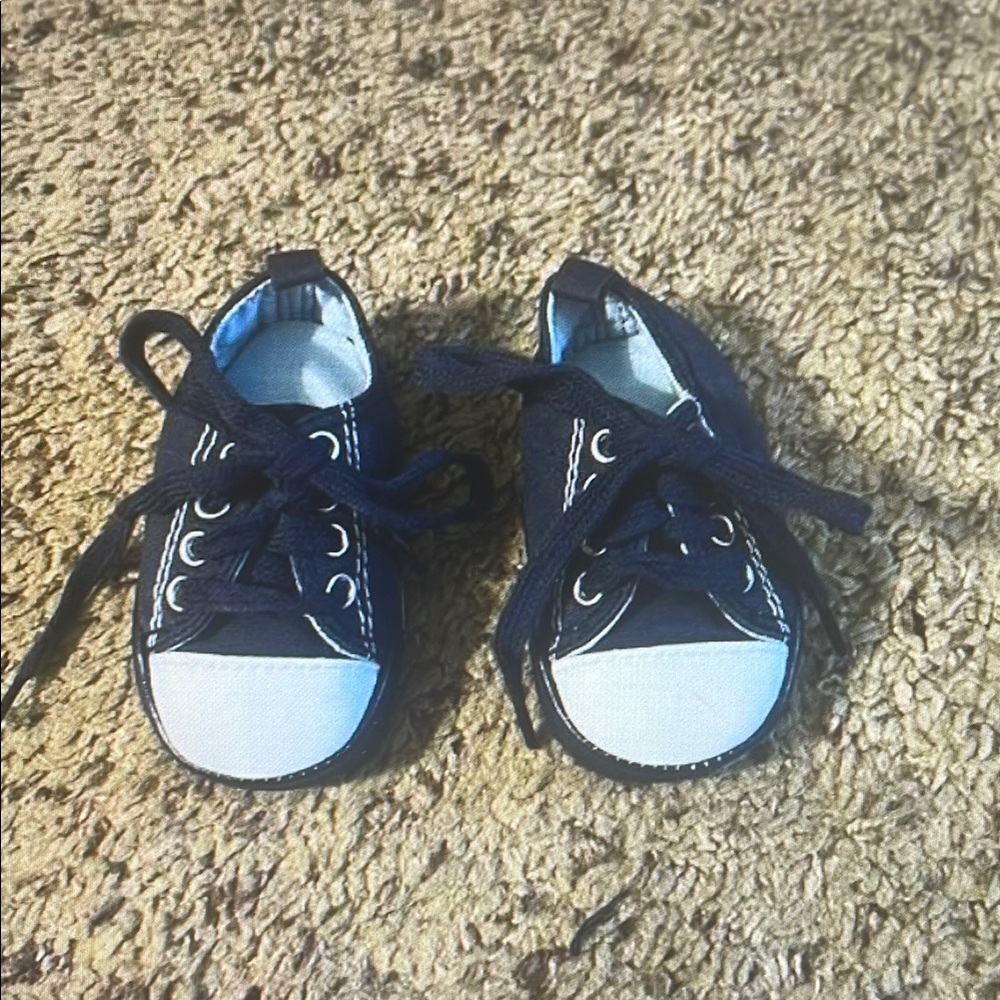 Classic Black and White Kids Sneakers